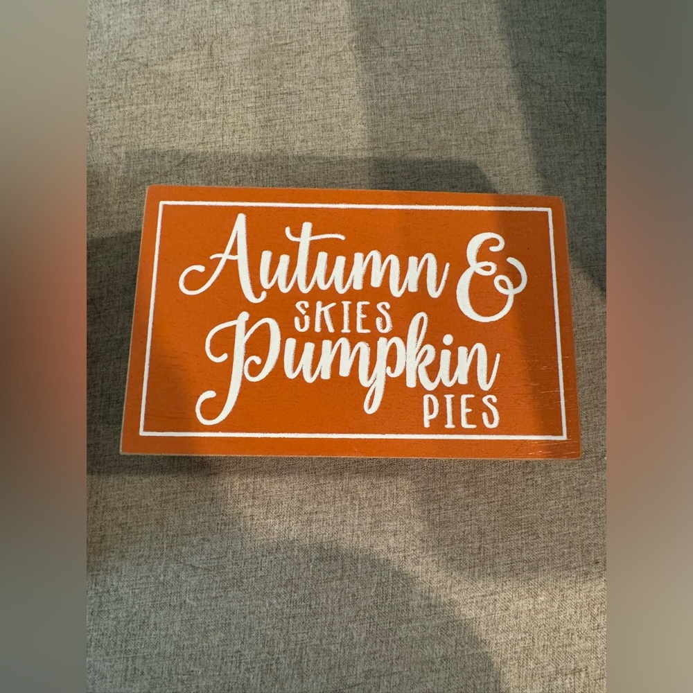 Wooden Fall Decor Sign